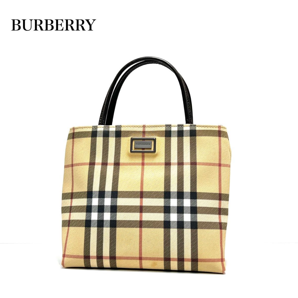 ☆良品☆BURBERRY LONDON バーバリー ノバチェック ハンドバッグ 