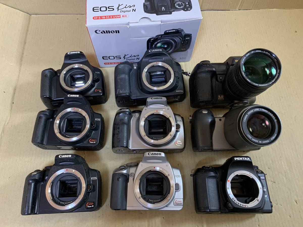 ジャンク品】 Canon EOS Kiss Digital N一眼レフカメラ ジャンク品