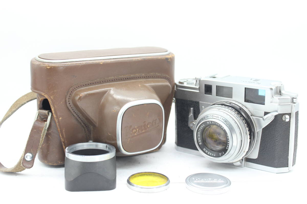 Y1927 コニカ Konica IIIa Hexanon 48mm F2 レンジファインダー カメラ 