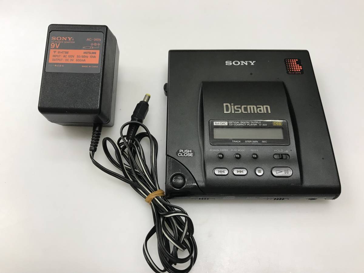 オーディオ機器 ジャンク SONY D-303 ポータブルCDプレーヤー AC