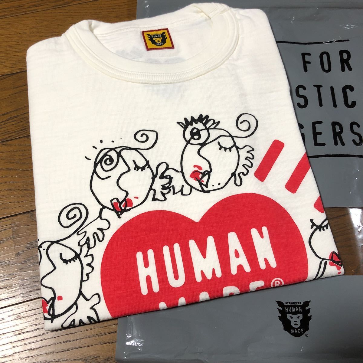 木梨憲武 × HUMAN MADE T-SHIRT #1 白(M) ヒューマンメイド NIGO 木梨サイクル とんねるず MADE HUMAN × ⁄ Tシャツ⁄L⁄コットン⁄ホワイト #2