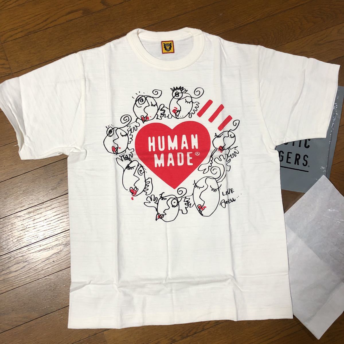 木梨憲武 × HUMAN MADE T-SHIRT #1 白(M) ヒューマンメイド NIGO 木梨サイクル とんねるず MADE HUMAN × ⁄ Tシャツ⁄L⁄コットン⁄ホワイト #2