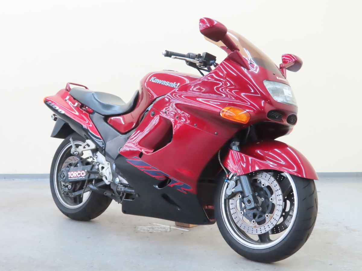 にじ カワサキ ZZ-R1100 動画有ローン可 カスタム ETC 不動現状 カワサキ ZZ