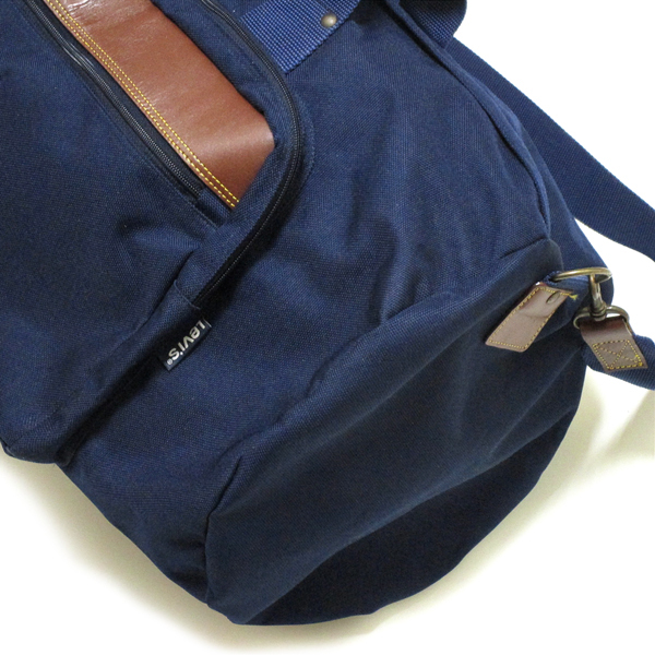90's ビンテージ ! LEVI'S 強化ナイロン&レザー デザイン◎ 大型 ボストン バッグ レア♪大戦 501xx 506xx 販促 デニム LVC 70s リーバイス