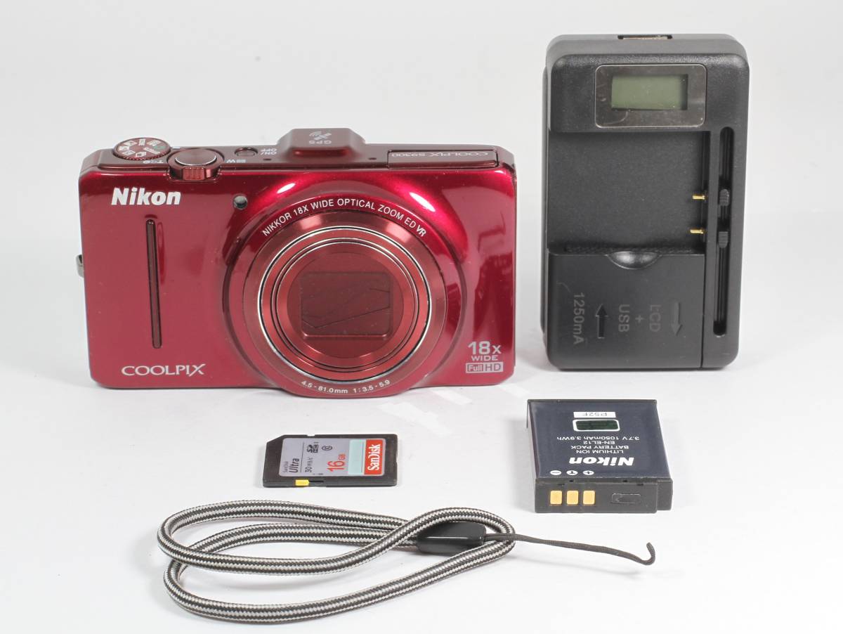 美品・動作確認済】Nikon COOLPIX S9300 デジカメ ニコン、光学18倍