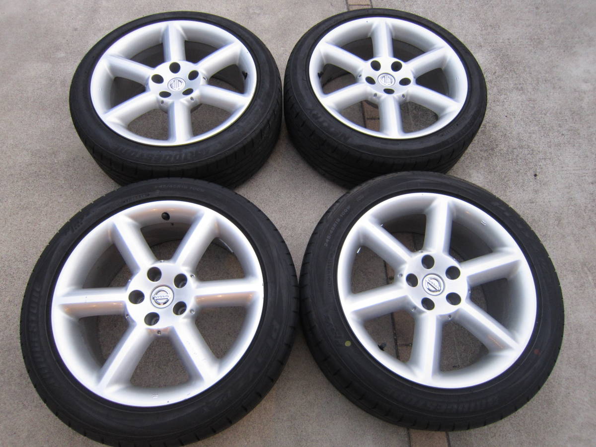 フェアレディZ Z33 ニッサン純正ホイール 18×8J OFF30 PCD114.3 225 