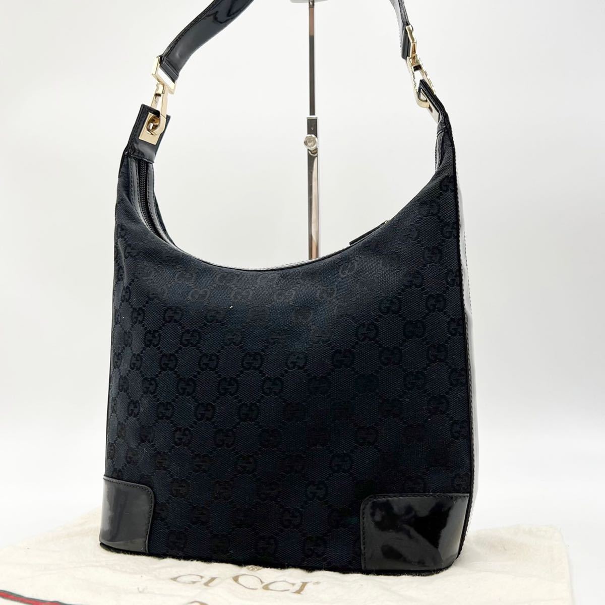 1円~ 希少 美品 GUCCI グッチ ワンショルダーバッグ ハンドバッグ gg柄 