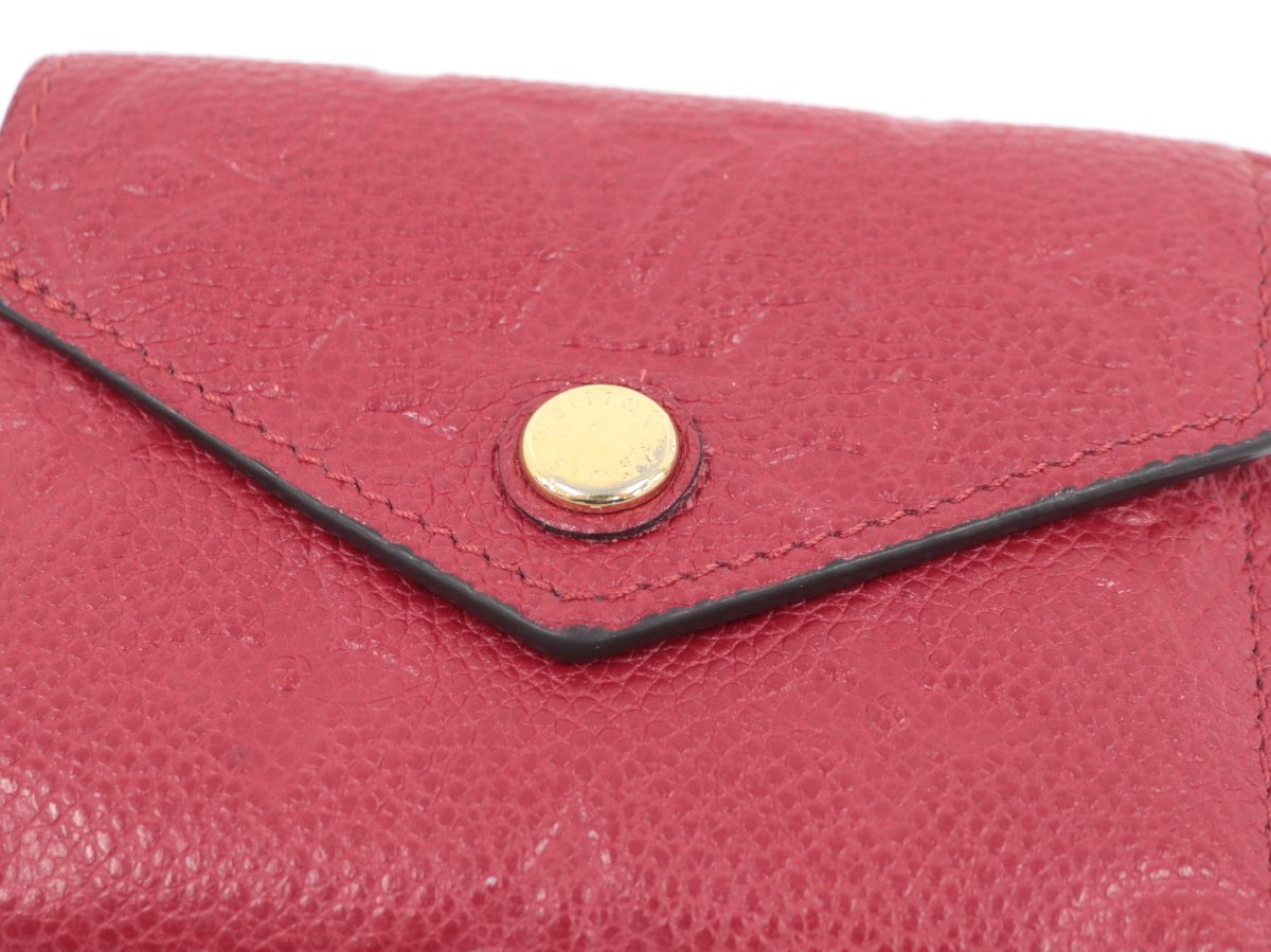 ○ルイヴィトン LOUISVUITTON ポルトフォイユ ゾエ 三つ折り財布 アン 