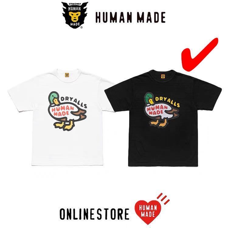 【正規品，大人気】 HUMAN MADE T-SHIRT XLサイズ 原宿店限定 ダック ブラック(イラスト、キャラクター)｜売買されたオークション情報、yahooの商品情報をアーカイブ公開 - オークファン XLサイズ以上