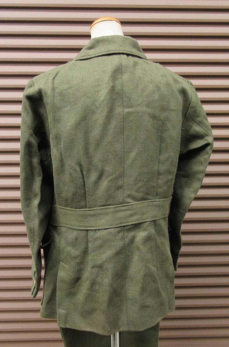 国民服　セットアップ　旧日本軍 戦時中日本・国民服甲型上下（未使用、厚手生地 国防空襲銃後内地入営