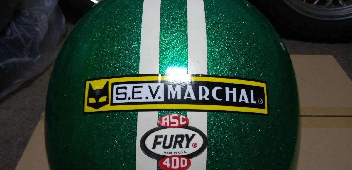 売切 激レア ASC FURY フューリー ジェットヘルメット グリーン 