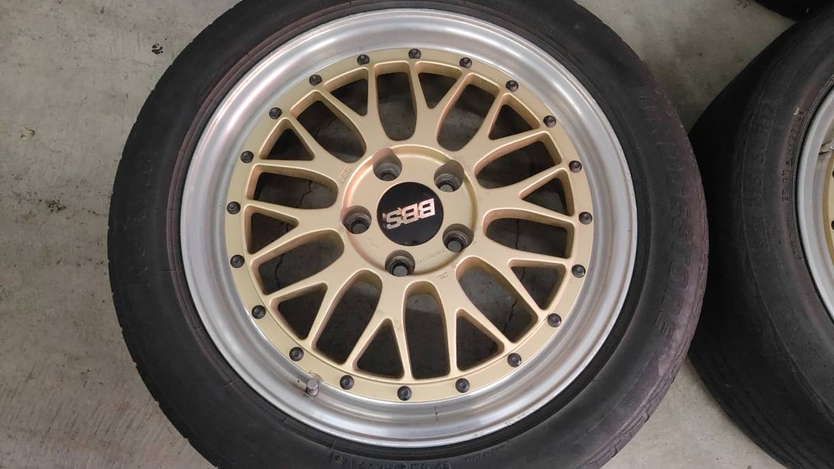 7J 17インチ 5H114.3 +42 BBS LM LMP067 中古 アルミホイール 4本