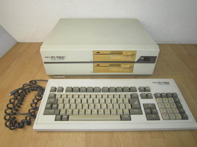 【ジャンク品】NEC PC-9801F デスクトップPC キーボード付 レトロPC】 NEC PC-9801F キーボード付き ジャンク扱い Yahoo