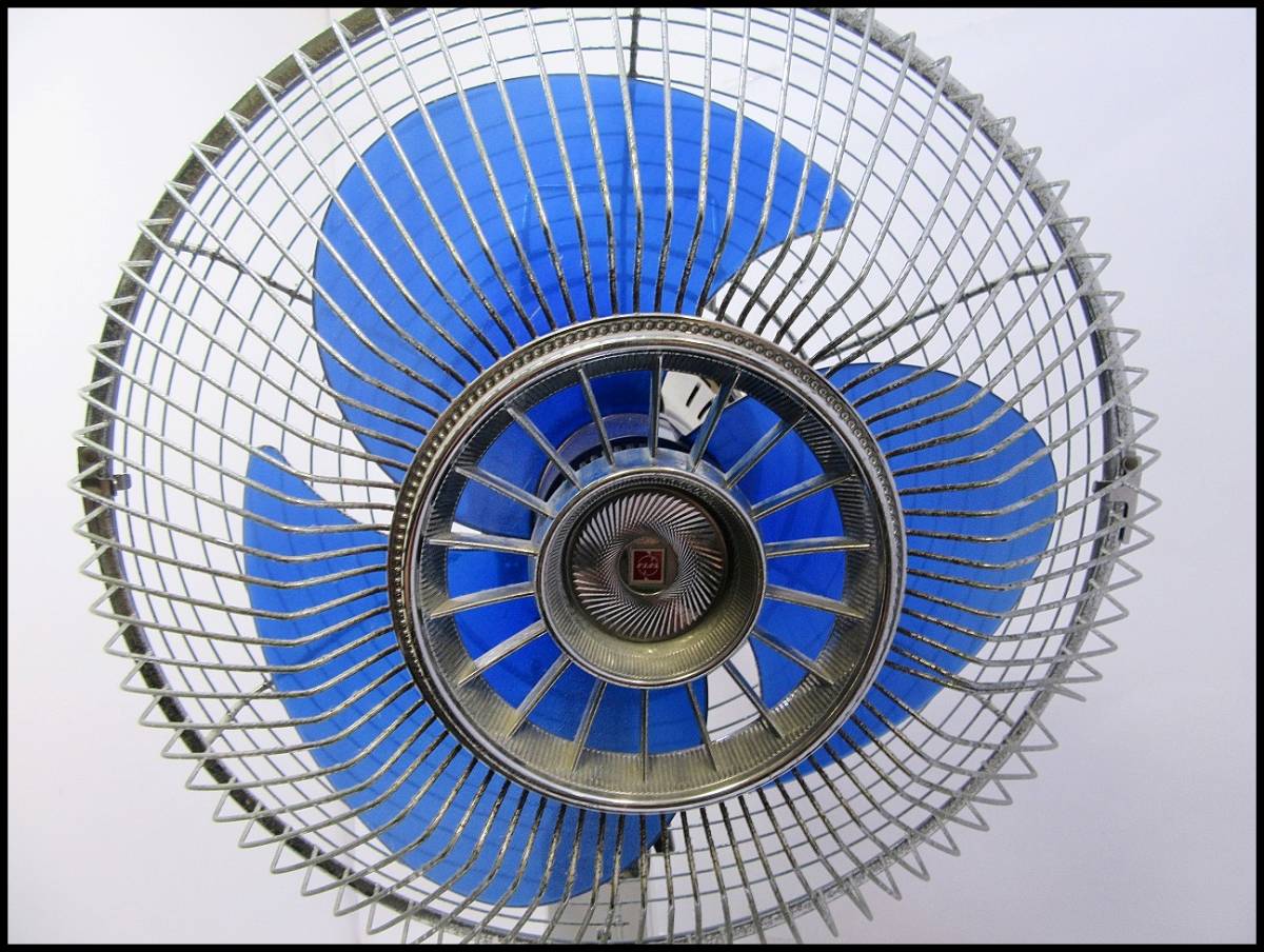 ○サンヨー 扇風機 ef-305 可愛い淡い水色 レトロ 昭和 ヴィンテージ