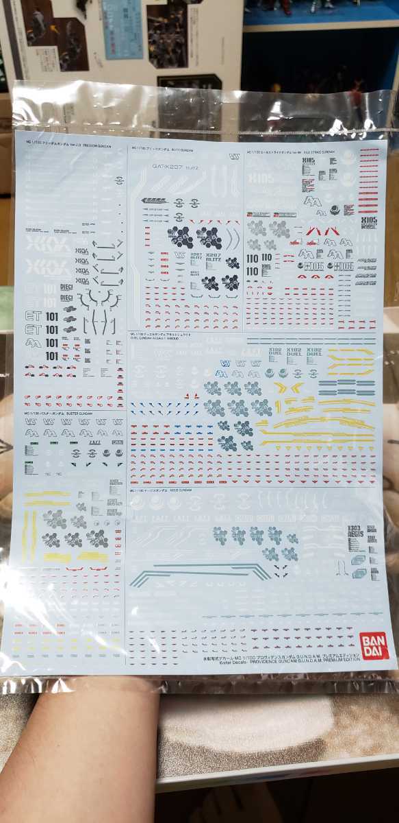水転写式デカール MG 1/100 フリーダム ストライク デュエル バスター 