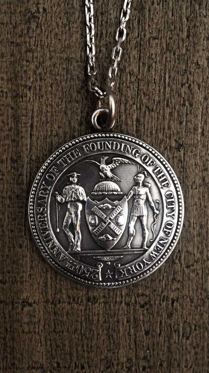 TIFFANY&Co. ティファニー ニューヨークタイムズ アワードメダル ペンダント シルバー ネックレス ヴィンテージ ビンテージ オールド レア_4