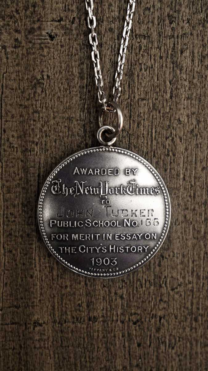 TIFFANY&Co. ティファニー ニューヨークタイムズ アワードメダル ペンダント シルバー ネックレス ヴィンテージ ビンテージ オールド レア_7