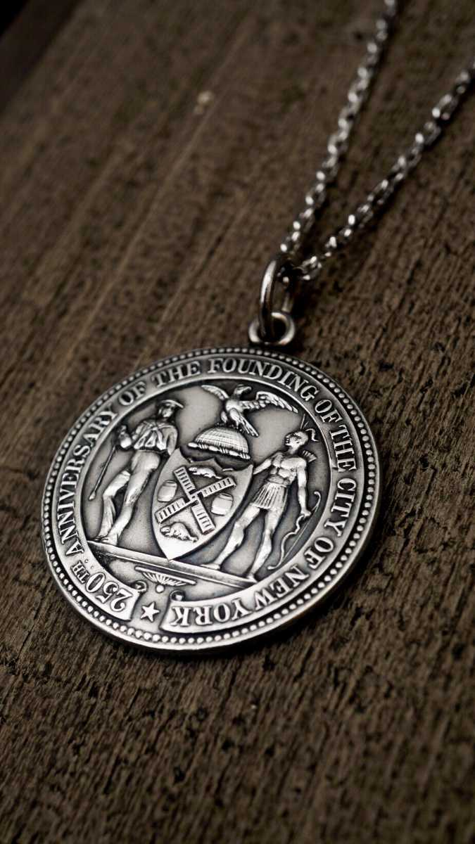 TIFFANY&Co. ティファニー ニューヨークタイムズ アワードメダル ペンダント シルバー ネックレス ヴィンテージ ビンテージ オールド レア_8