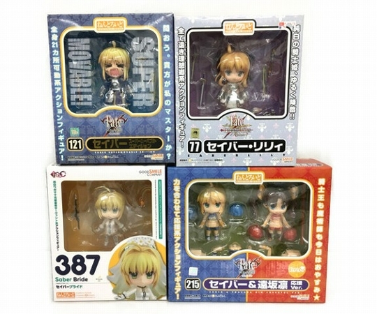 セール，送料無料 グッドスマイルカンパニー ねんどろいど Fate セイバー スーパームーバブル エディション セイバー&遠坂凛 応援 他4点セット T6571717(Fate)｜売買されたオークション情報、yahooの商品情報を Fate