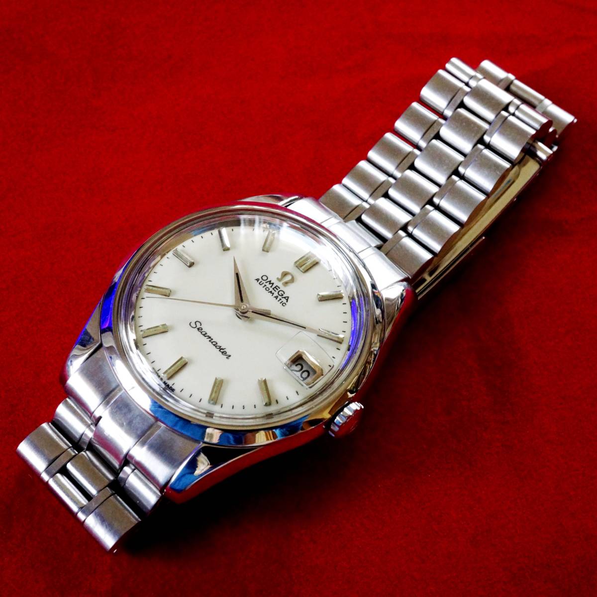 OH済 オメガ シーマスター cal.565 自動巻き メンズ腕時計 1966年 