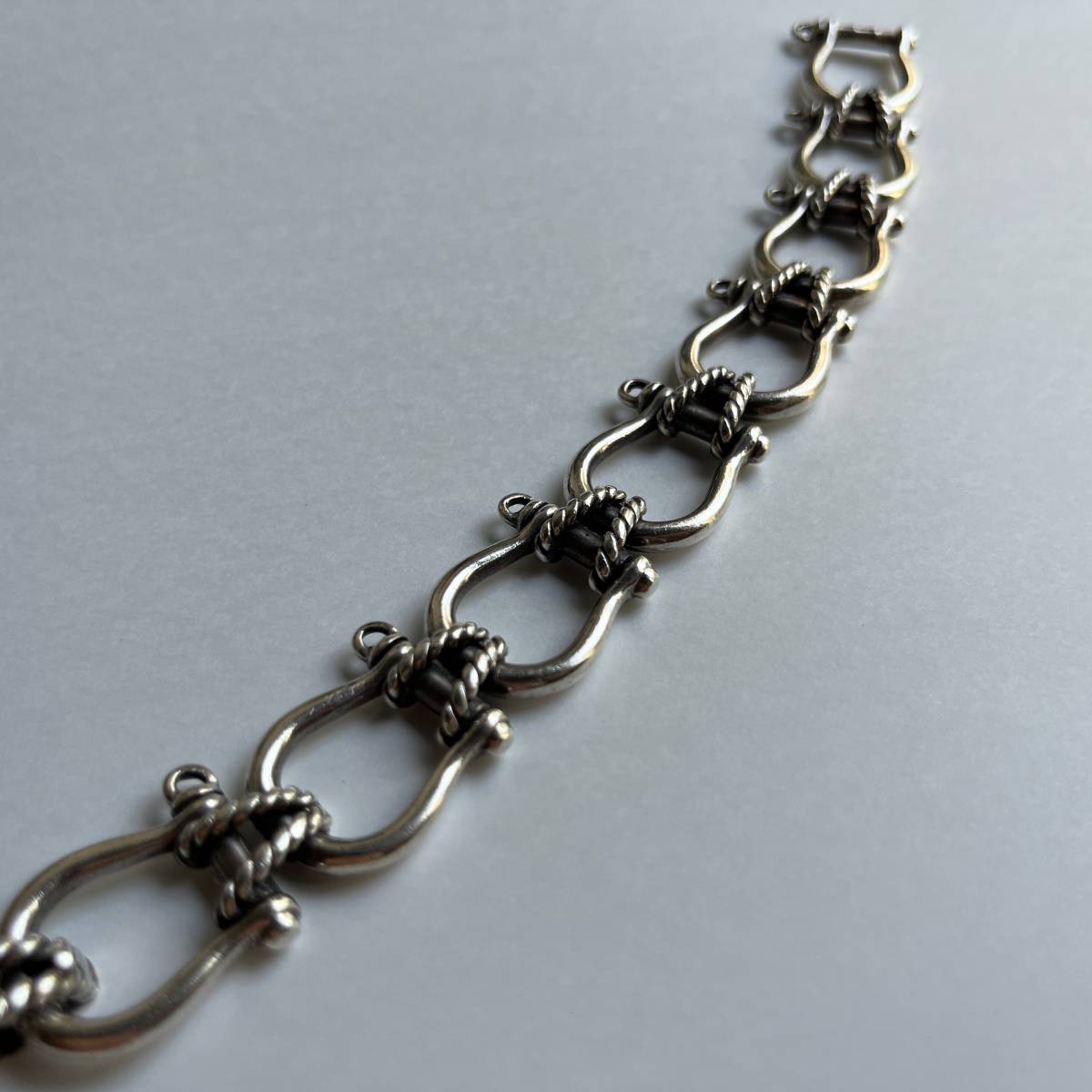 ヴィンテージ】エルメス シルバー ブレスレット (クレッシェンド 