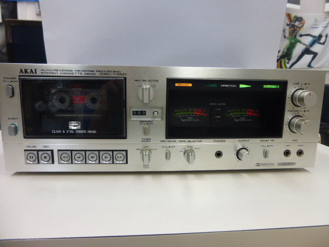 行董】AKAI アカイ GXC-735D ステレオ カセットデッキ オーディオ