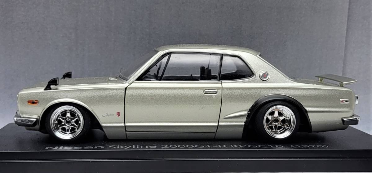  1/24 日産 スカイライン改 2000GT-R KPGC10 ハコスカ ２Dr ロンシャン ＸＲ－４ ホイール 深リム 街道レーサー 訳アリ(乗用車)｜売買されたオークション情報、yahooの商品情報をアーカイブ公開 - オ 乗用車
