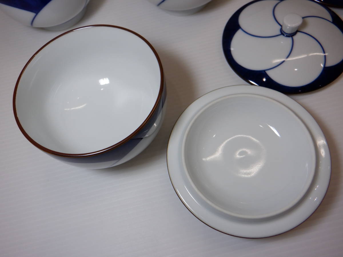 食器波佐見 陶器ねじり梅 波佐見焼 白山陶器 茶器 波佐見焼 五寸深めん
