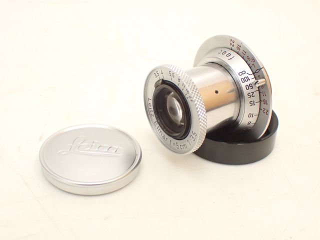 ライカ Leica 単焦点レンズ Elmar 5cm f3.5(沈胴式) 中古】Leica 