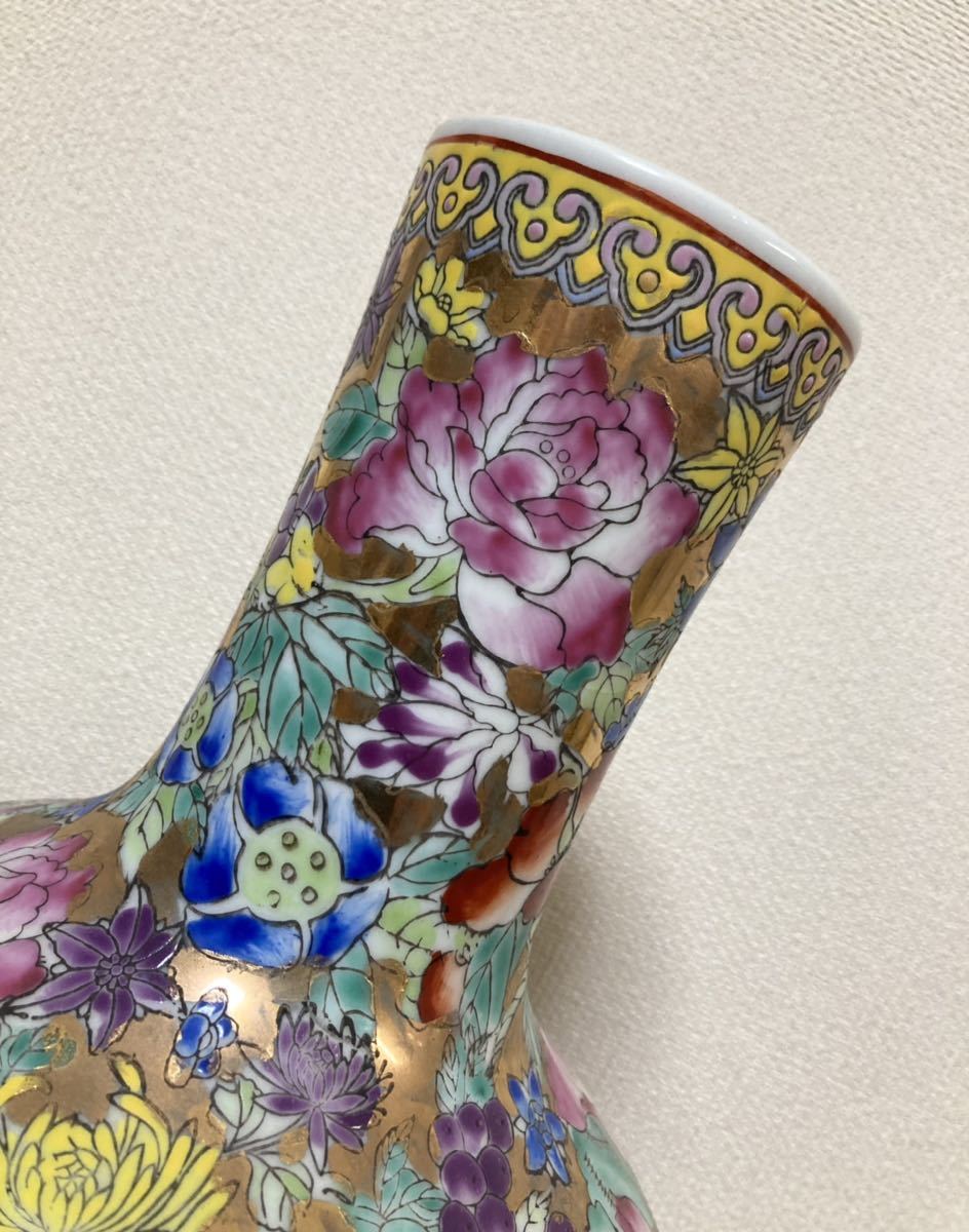 中国 染付 色絵 花瓶 壺 粉彩 【公式通販】