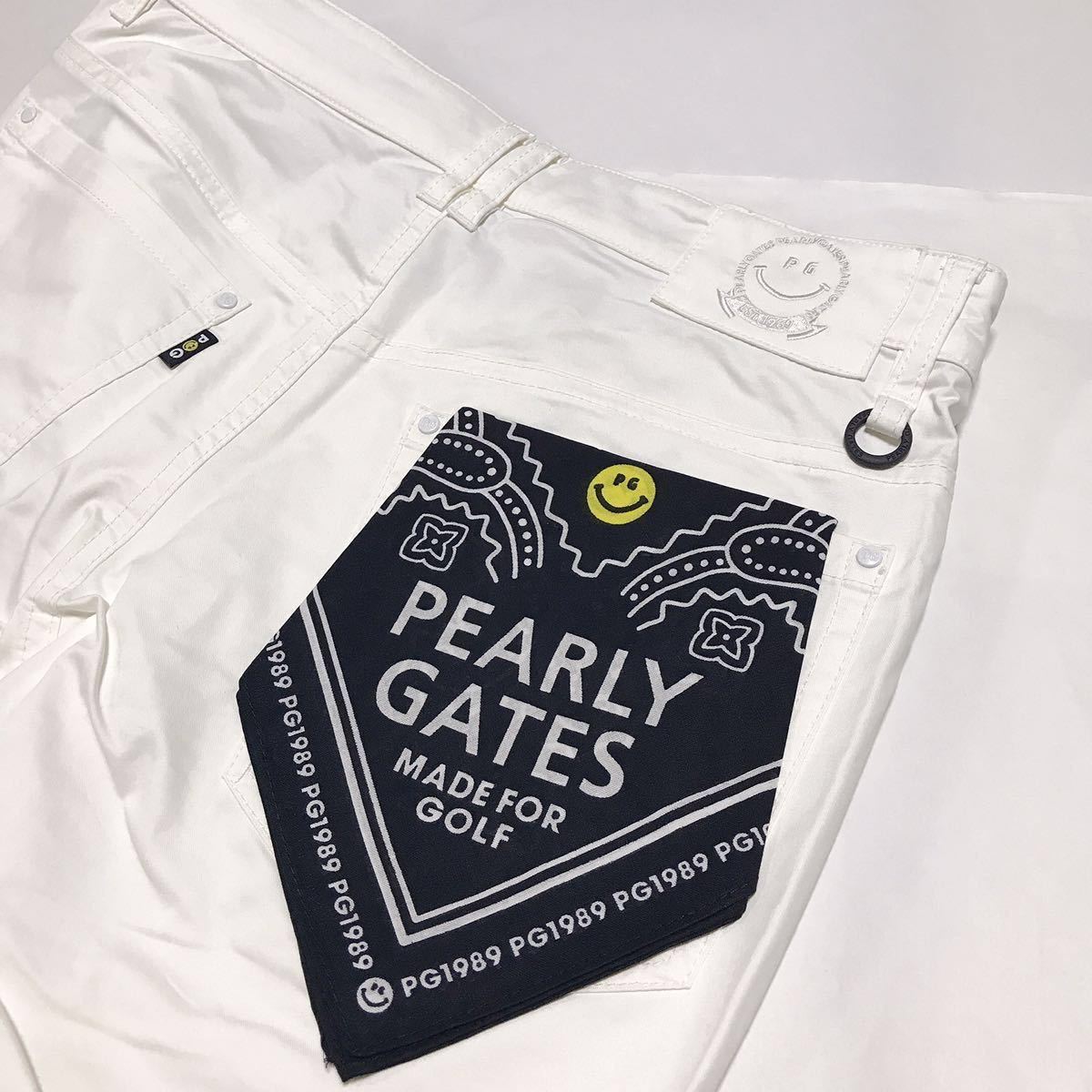 【送料無料，新作】 本物 パーリーゲイツ PEARLY GATES 透け 汚れ防止 ストレッチ ツイル パンツ バンダナ付 ホワイト サイズ4 ゴルフ 送料￥198(80cm～)｜売買されたオークション情報、yahooの商品情報をアーカイブ公 パンツ、スラックス
