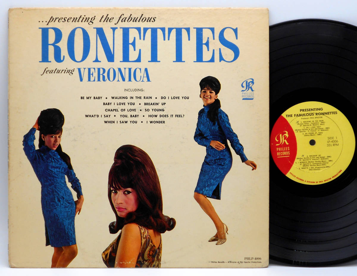 【超激得，大得価】 US MONO盤 初期プレス LP THE FABULOUS RONETTES featuring VERONICA 1964年 深溝黄赤ラベル Pro.PHIL SPECTOR ロネッツ Be My Baby(ポピュラーボーカル)｜売買されたオークション情報、yahooの商品情報をアーカイブ公 ポピュラーボーカル