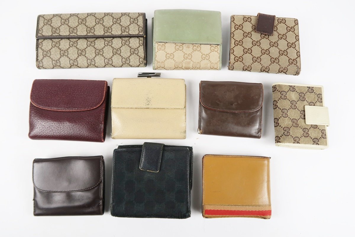 【10点まとめ売り】GUCCI グッチ ブランド 財布 小物等 ジャンクセット 現状販売【MC64】