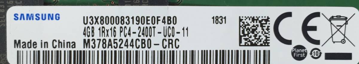 DDR4 Samsung 4GB Memory 1Rx16 SODIMM PC4-2666V Ram RAM M471A5244CB0-CTD 0 PC4-21300 Module x GB, memory