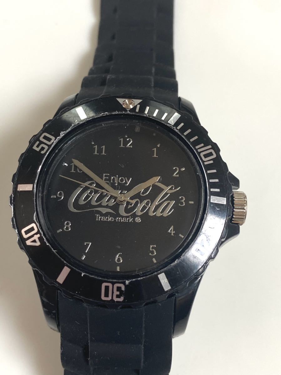 コカコーラ Coca Cola 腕時計 ダイバーウォッチ デザイン ブラック 黒 