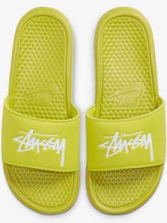 26.0cm STUSSY × NIKE BENASSI SLIDE VOLT ステューシー × ナイキ ...