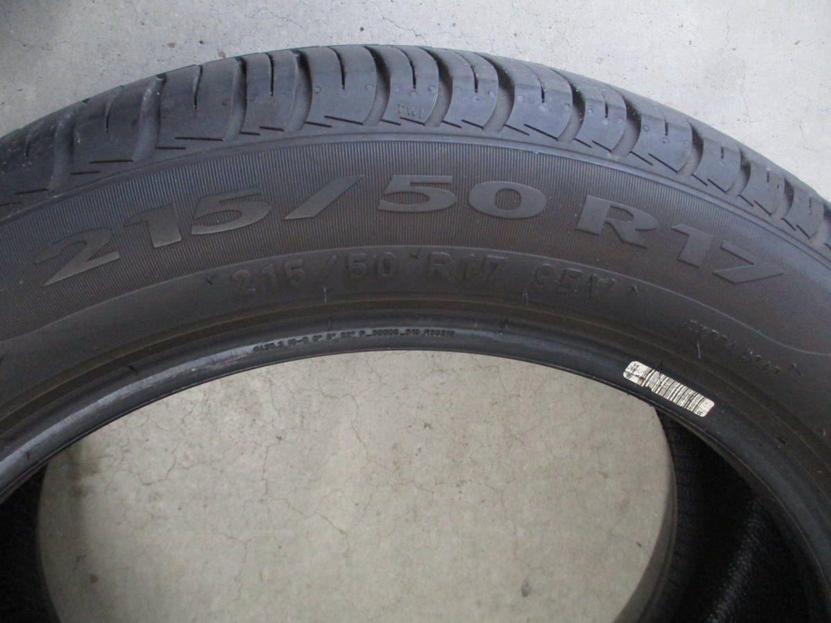 2020年製造 ピレリ CintuRote P6 215/50R17 中古 4本set