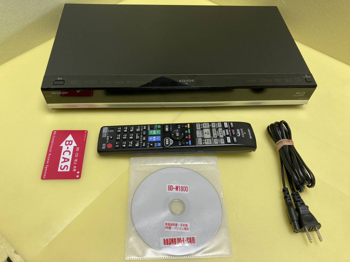 テレビ・映像機器 シャープ 1TB 2番組同時録画 ブルーレイレコーダー