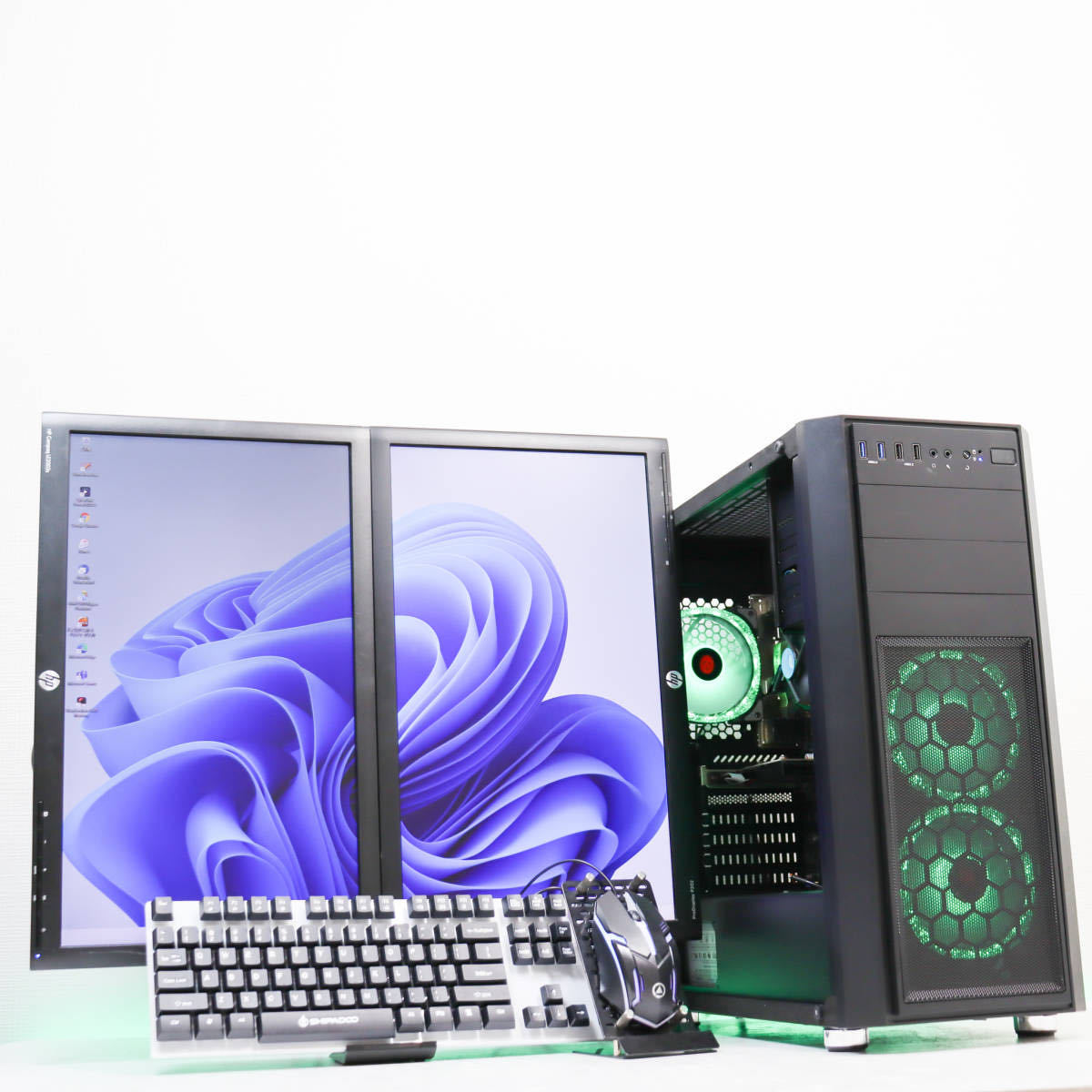 トレーディングPC FX 株 デイトレ 仮想通貨 8画面 【極品2モニタセット
