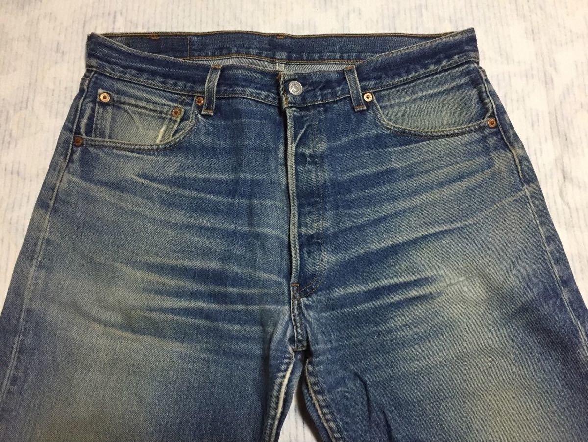 リーバイス 501xx メキシコ製 縦落ち 鬼ヒゲ w36 デニム xx17 加工 