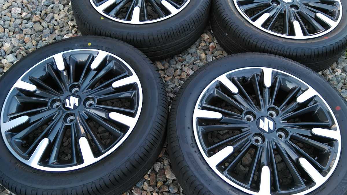 新車外し 純正 スペーシア カスタム スズキ アルミホイール 165/55R15