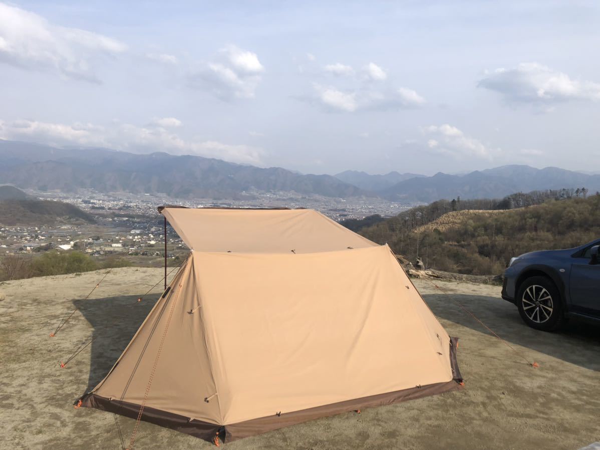 中古美品】TOMOUNT パップテント キャラメル 軍幕 TC 4シーズン適用 