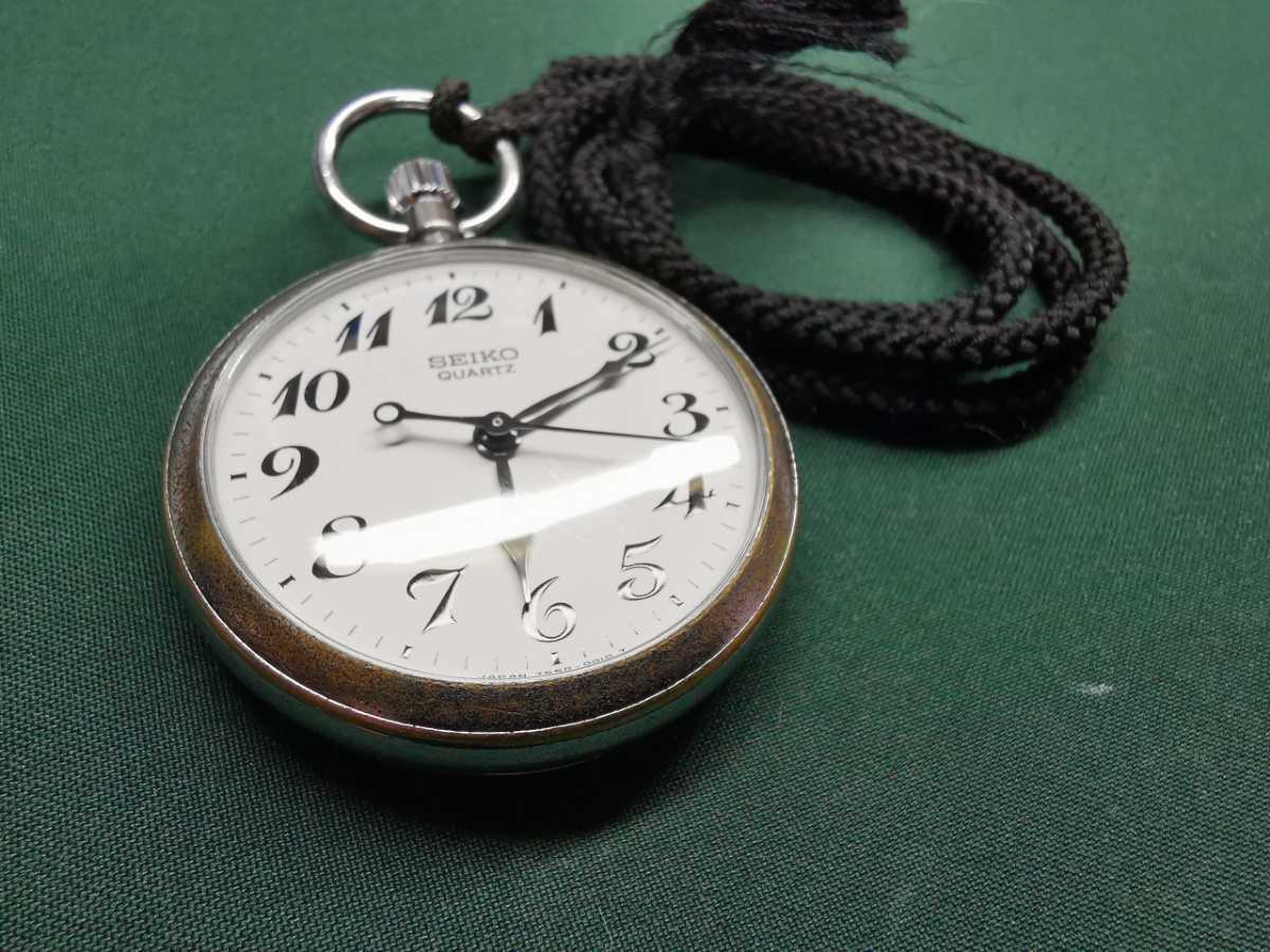 SEIKO 鉄道時計 懐中時計 国鉄 Quartz 風防新品 動作確認済み 東北鉄 