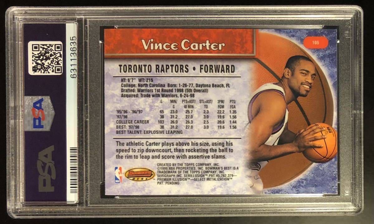 PSA 9 Mint 】Vince Carter 1998-99 Bowman