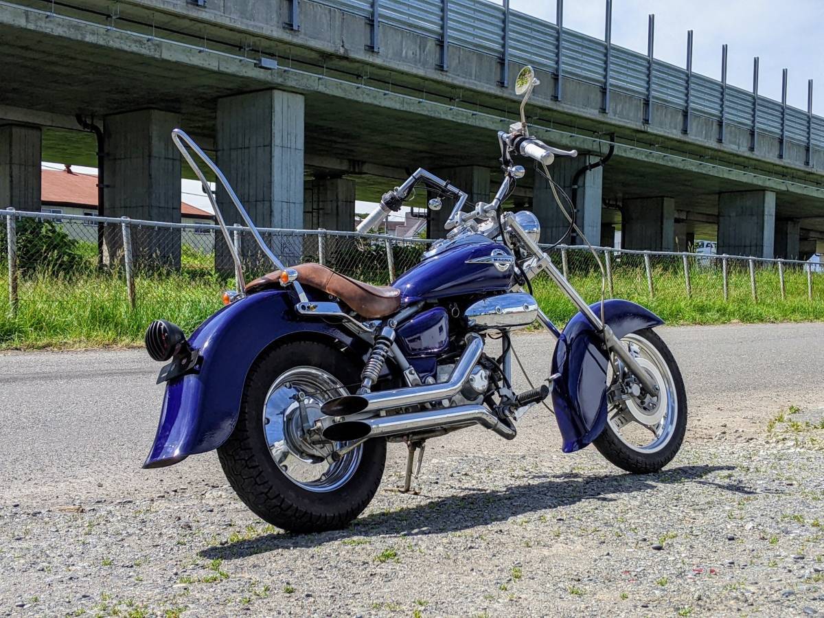全国発送可☆ホンダ マグナ50 AC13 ロングフォーク ディープフェンダー 