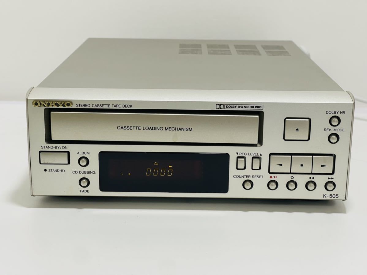 オーディオ機器 ONKYO INTEC K-505 ステレオカセットテープデッキ