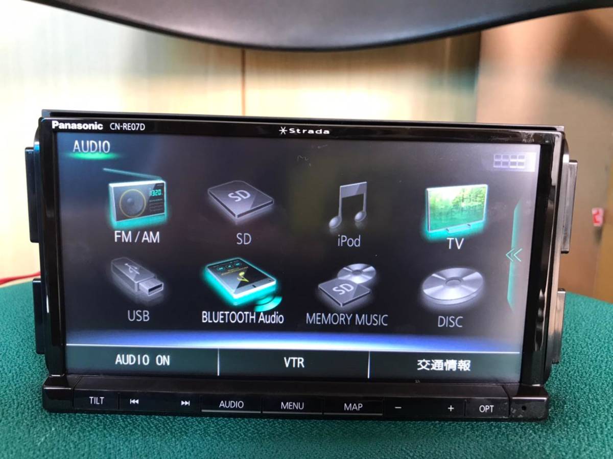 パナソニック ストラーダ CN-RE07D 2020年版地図データ!!カメラ, ETC付