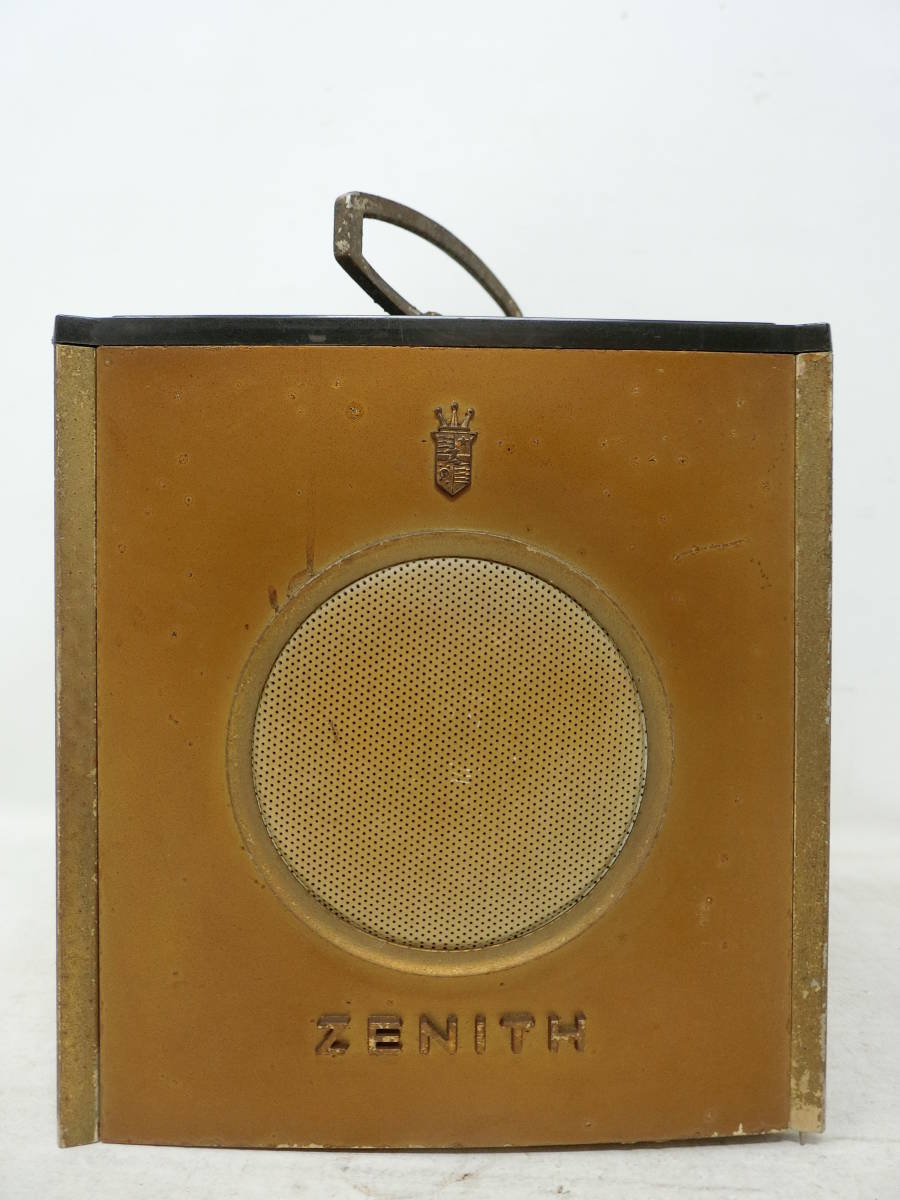 ZENITH Golden Triangle 目覚まし 置き時計 置時計 ゼニス ビンテージ アンティーク 破損あり ジャンク品 管理ZI ...