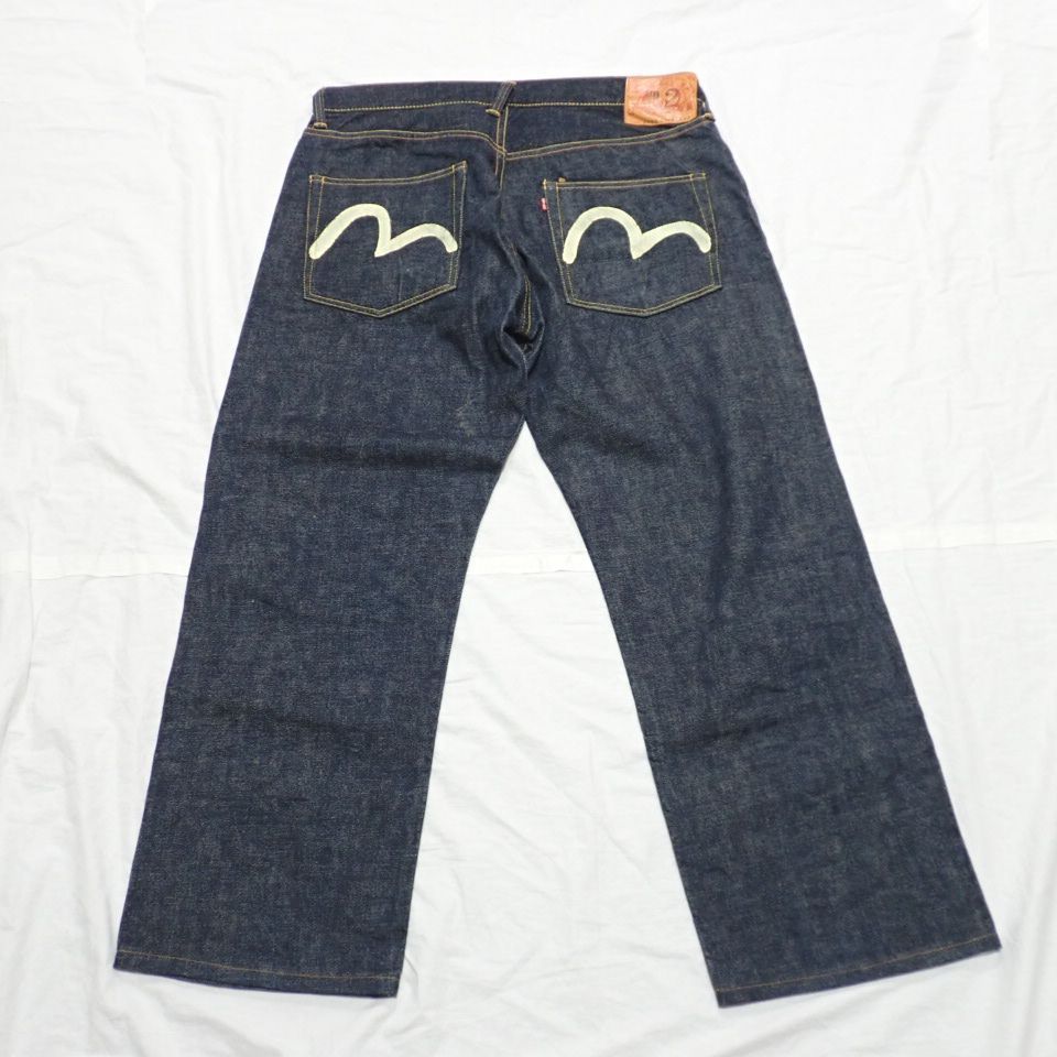 EVISU エヴィス ジーンズ 2000 36X35 ネイビー 雰囲気抜群/濃紺】EVISU 