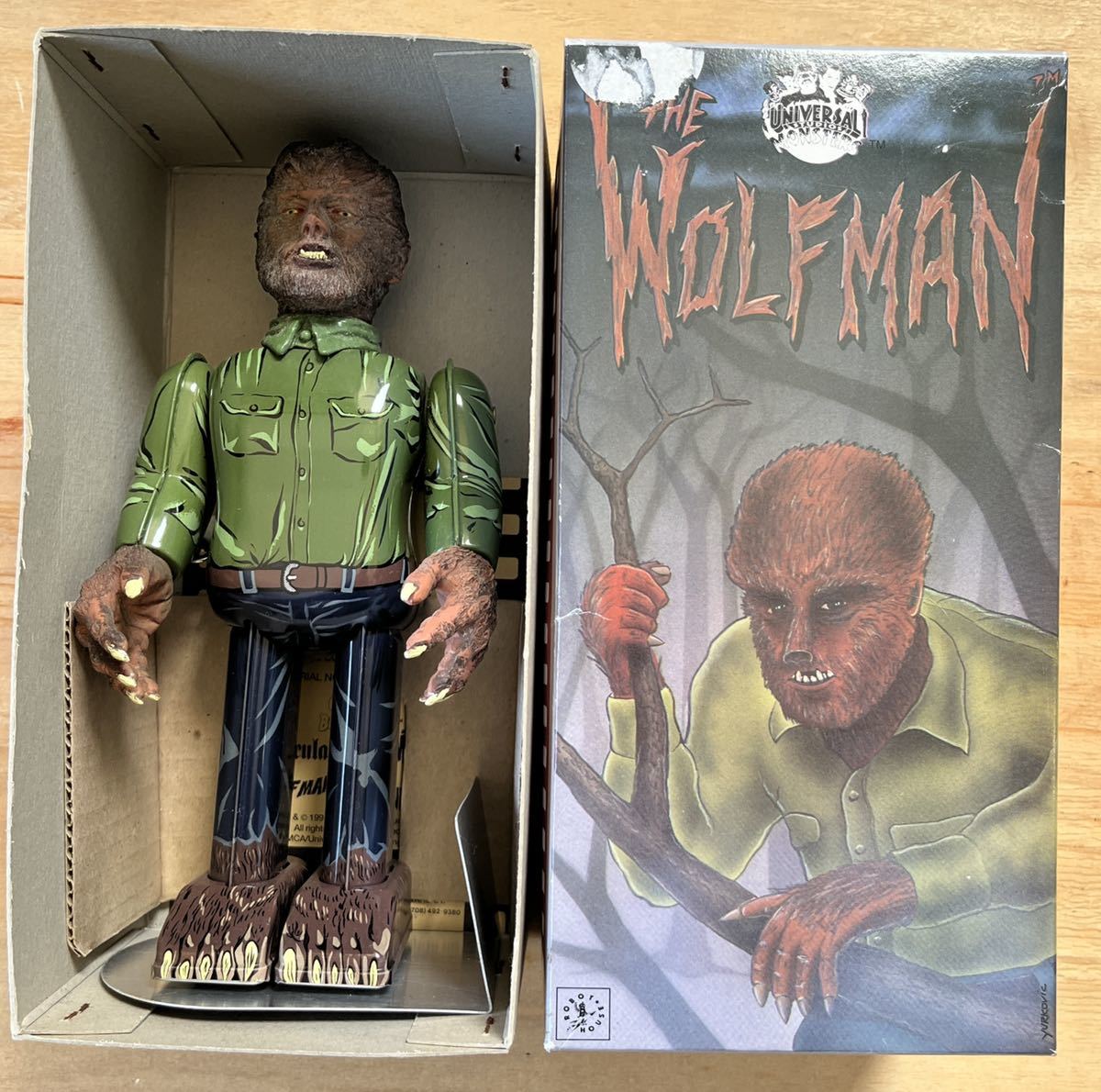 貴重！】WOLFMAN 狼男 ゼンマイ式 ブリキ歩行 ◇ヴィンテージトイ 
